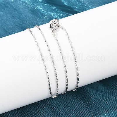 Латунные овальные ссылка цепи ожерелья NJEW-D338-02P-1