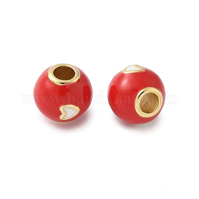 Латунь эмаль бисера KK-C110-33G-02-1