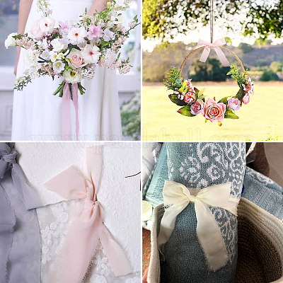 3 рулон 3-х цветов ленты из полиэстера с потертой бахромой OCOR-TA0001-55A-1