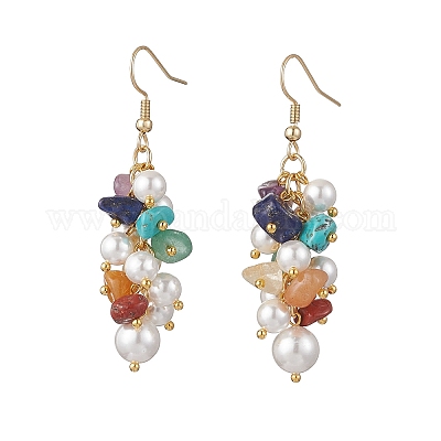 Серьги-подвески из нержавеющей стали 304 с кристаллами EJEW-JE06451-1