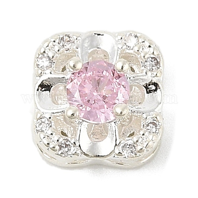 Латунные микро проложить кубического циркония бусы KK-K297-33S-1