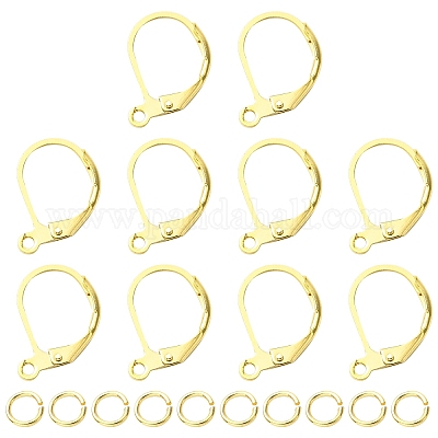 Латунная фурнитура Leverback для серег KK-YW0002-46-1