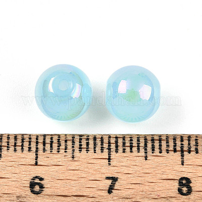 Гальванизированные стеклянные жемчужные бусины EGLA-T021-14B-07-1