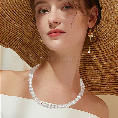 Стеклянные бусины с гальваническим покрытием  EGLA-LT0001-06B-1