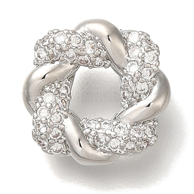 Стойки обшивки латунь микро проложить кубическую прелесть диоксида циркония KK-I720-63P-1