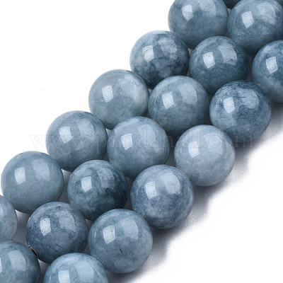 Окрашенные природного кварца круглый шарик нити G-R173-12mm-03-1