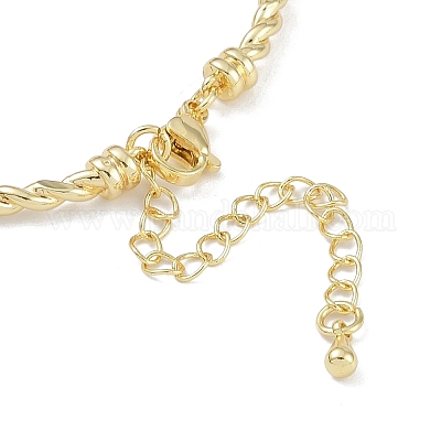 Изготовление браслета из латунной витой цепочки KK-U020-14G-1