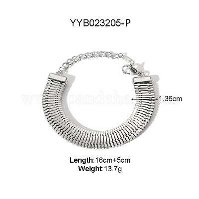 Комплекты браслетов и ожерелий из нержавеющей стали 304 для женщин QZ7044-1-1