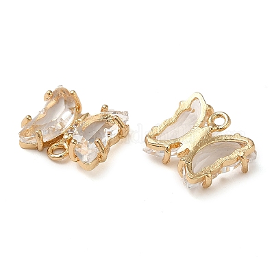 Латунь со стеклянными подвесками FIND-Z020-02O-1