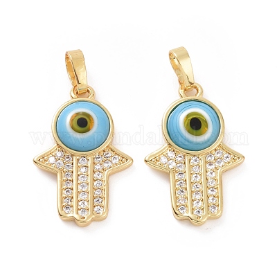 Латунные микро проложить кубического циркония подвески ZIRC-F136-02G-02-1