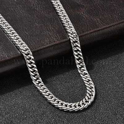 6 мм кубинские звенья цепи из нержавеющей стали 304 для мужчин NJEW-B134-08B-P-1