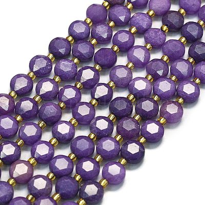 Нити бусин из натурального кварца окрашенные G-C116-A35-02-1