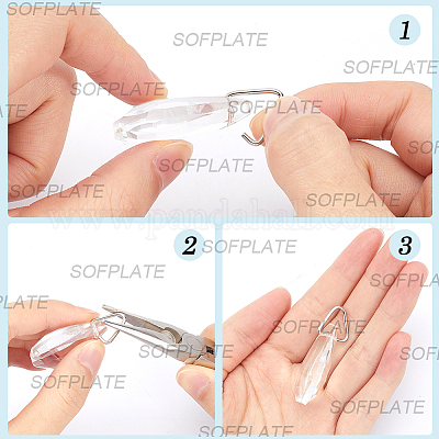 300 шт. 2-х цветное железное треугольное соединительное кольцо IFIN-SP0001-14-1