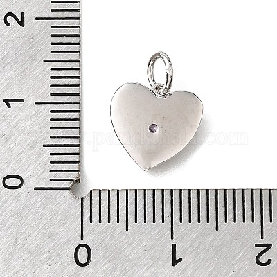 925 стерлингового серебра микро Pave прозрачные кубические циркониевые подвески STER-V001-01P-06-1