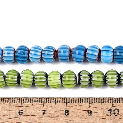 Ручной работы millefiori стеклянные бусины нитки LAMP-T022-11M-1