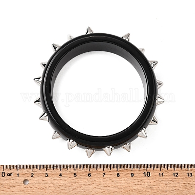 Браслеты из смолы в стиле панк BJEW-P357-01P-02-1