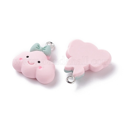 Подвески из непрозрачной смолы RESI-F030-08-1