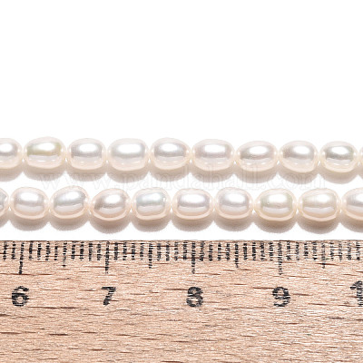 Нити из натурального культивированного пресноводного жемчуга PEAR-N024-03-4AB-1