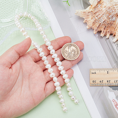 1 нить бусин из натурального культивированного пресноводного жемчуга PEAR-HY0001-13-1