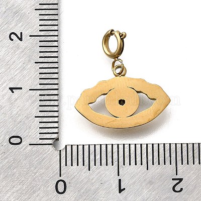 Подвеска из нержавеющей стали 304 со стразами STAS-H202-13G-02-1