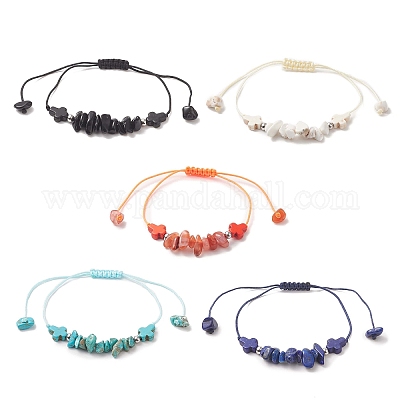 Wholesale Natural Gemstone Chip Beaded Bracelets 