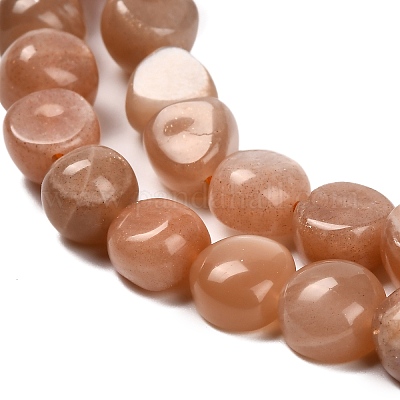 Натуральный Sunstone бисер пряди G-P568-C19-01-1