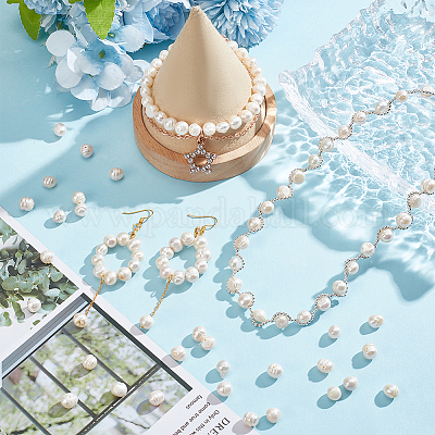 10 нить бусин из натурального культивированного пресноводного жемчуга PEAR-NB0002-42-1