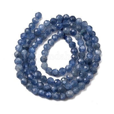 Натуральный кианитовые бисер пряди&nbsp;G-F799-E01-4mm-1