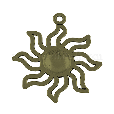 Подвески солнечного затмения из сплава в тибетском стиле TIBEP-R304-004AB-LF-1