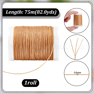 Fili da cucito rotondi in poliestere&nbsp;OCOR-WH0108-39D-1