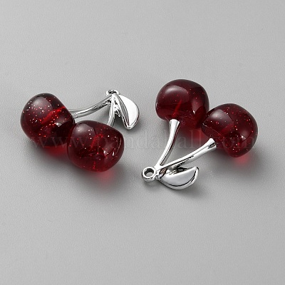 Подвески из сплава смолы&nbsp;RESI-WH0038-08P-1