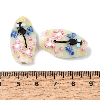 Perles vernissées manuelles&nbsp;LAMP-G137-D09-1