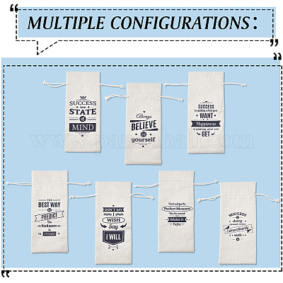 Мешки для упаковки вина из джутовой ткани ABAG-WH0005-72F-1