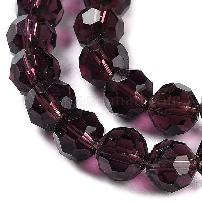 Прозрачные стеклянные бусины&nbsp;GLAA-Q104-01D-1