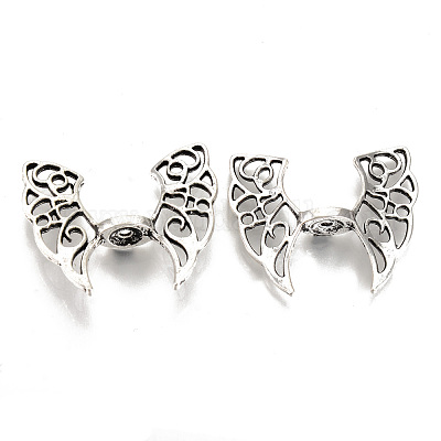 Сплавочные овальные бусины тибетского стиля  PALLOY-R134-10-RS-1