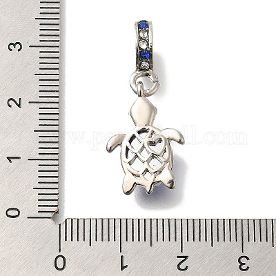 Подвески из сплава со стразами в стойке в европейском стиле FIND-H005-45P-02-1