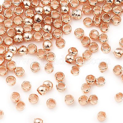 Зажимные бусины из латуни&nbsp;KK-S509-01RG-01-1