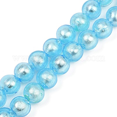 Стеклянные бусины FOIL-F002-01B-1