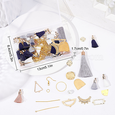 Wholesale SUNNYCLUE 1 Box 10Pcs Bookmark Tassels Bulk White