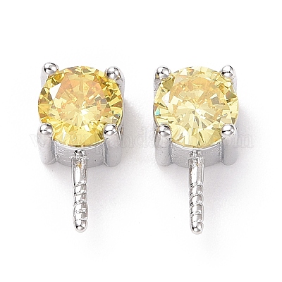 925 штырь из стерлингового серебра с родиевым покрытием STER-D035-47P-08-1