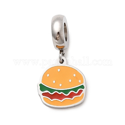 304 нержавеющая сталь эмалированная европейские подвески-шармы STAS-D153-05A-P-1