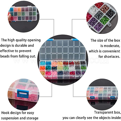 Прозрачные стеклянные бусины&nbsp;GLAA-PH0007-47-1