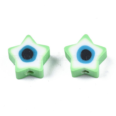 Бусины из полимерной глины  CLAY-T019-09B-1