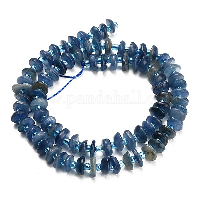 Натуральный кианитовые бисер пряди&nbsp;G-Z124-A04-02-1