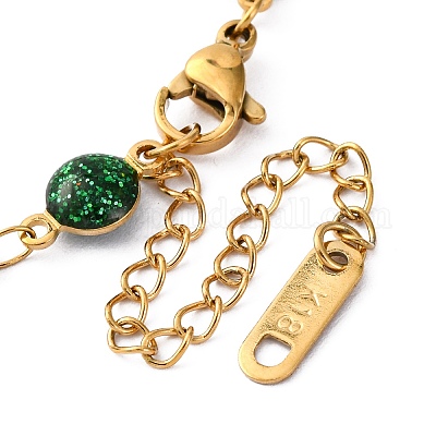 Ионное покрытие (ip) 304 сетчатая цепь из нержавеющей стали BJEW-S003-03G-A-1