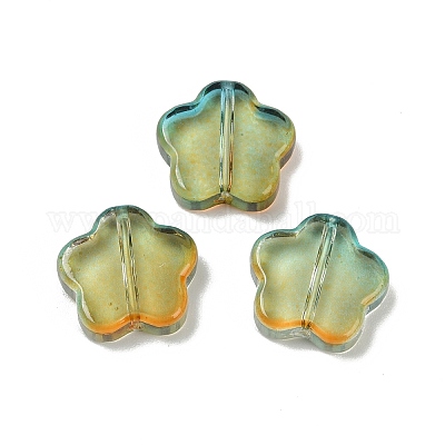 Прозрачные стеклянные бусины DGLA-E004-03D-1