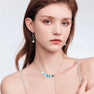 240 шт. 8 вида прозрачных стеклянных бусин с эффектом кракле CCG-GO0001-01-1