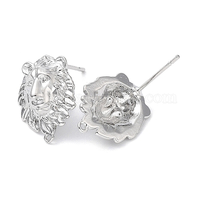 Латунные серьги-гвоздики&nbsp;KK-C031-03P-1