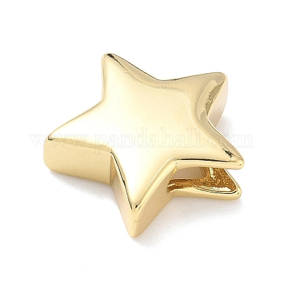Латунные подвески-слайдеры в виде звезд&nbsp;KK-P349-18A-G-1