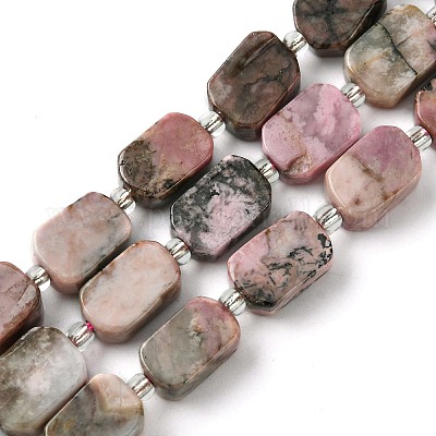 Природные родонит бисер нитей G-C098-A07-01-1